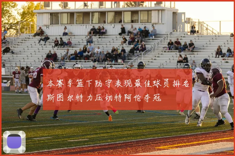 本赛季篮下防守表现最佳球员排名斯图尔特力压切特阿伦夺冠
